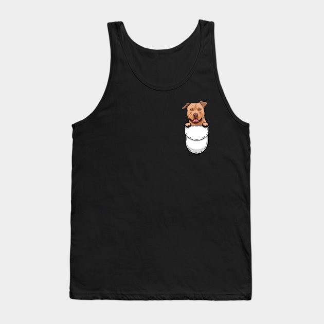 Pit Bull Pocket Dog Tank Top by Pet My Dog